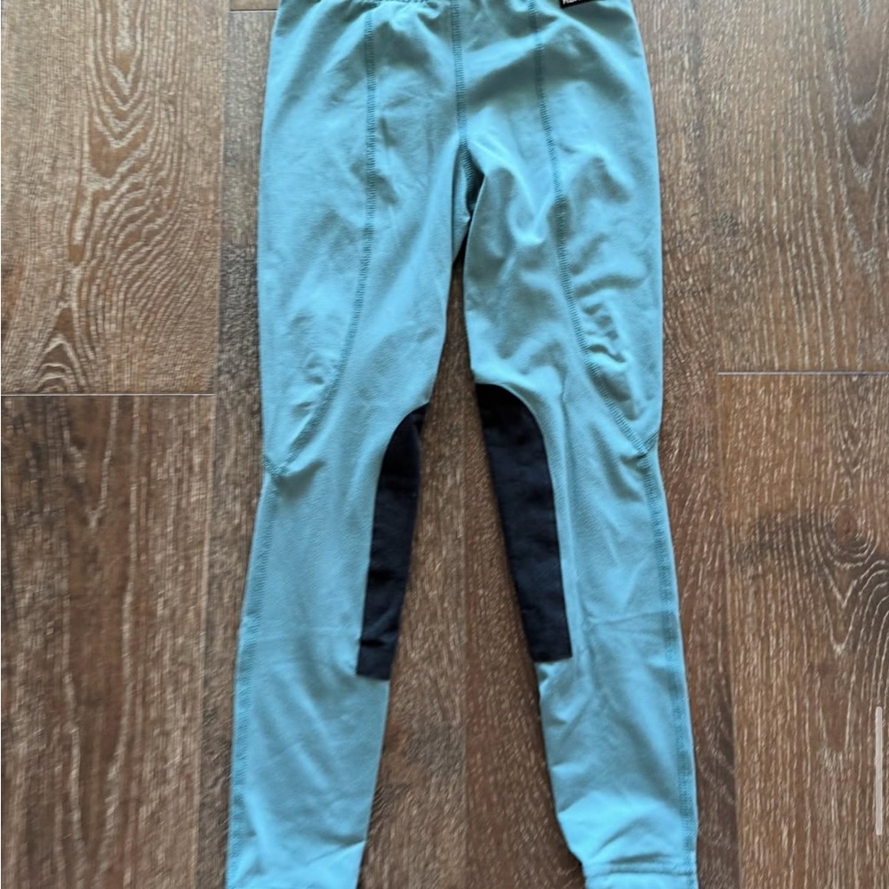 kerrits knee patch riding pants ocean side blue